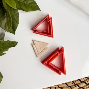 Double Triangle Clay Cutter | Abstract Shape Polymer Clay Cutters | Earrins Cutters | Jewellery Tools
