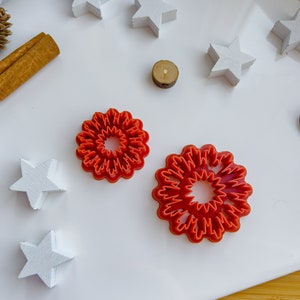 Snowflake 4 Clay Cutter | Christmas Snowflake Polymer Clay Cutters | Christmas Cutters | Xmas Jewellery Tools