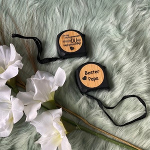 Tape measure/roller measure 5 m with personalization, tape measure for Father&#39;s Day, Dad is the best DIYer, roll measure 5 m with engraving, DIY with style