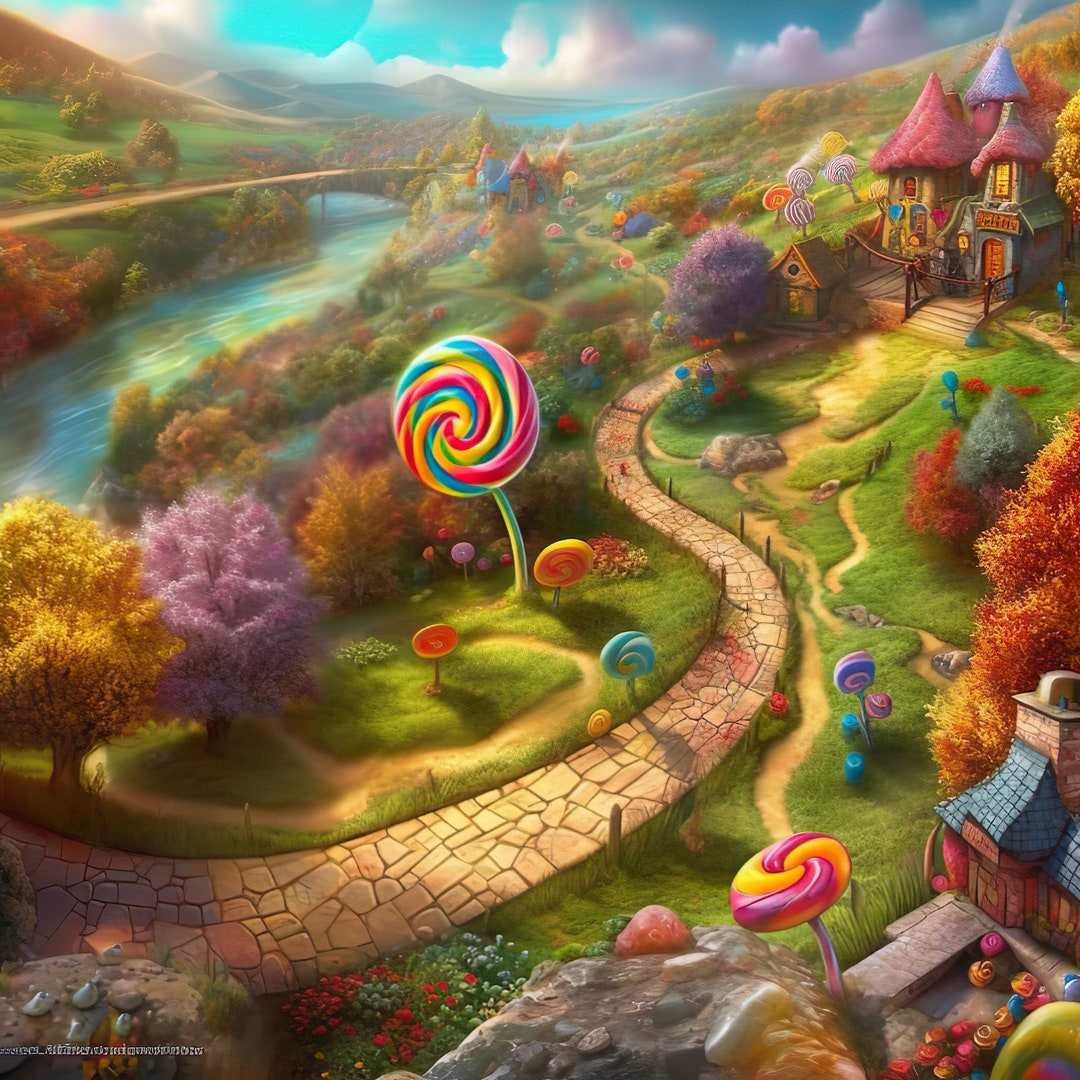 Downloadable AI Art Candyland - Etsy