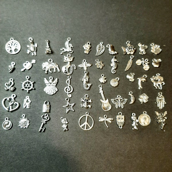 50 Piece Charm Casting Set | Divination Set | Cleromancy Set | Divination Doodads | Bag of Charms | Charm Oracle | Mini Edition