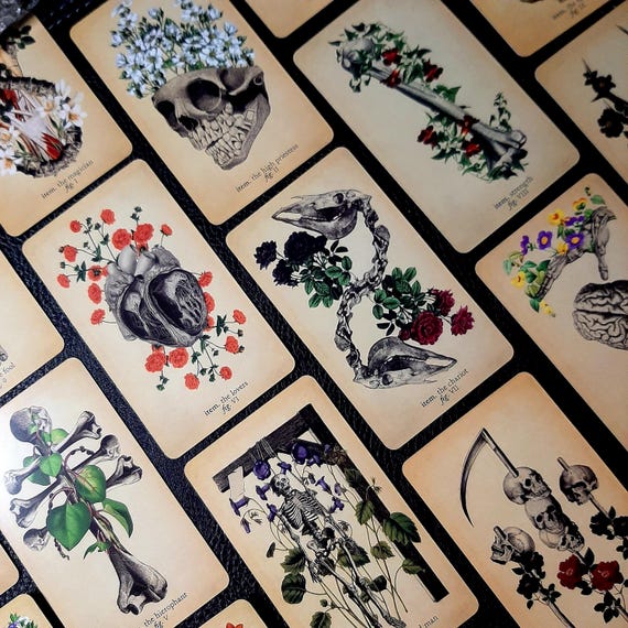 Intuitively Chosen Laminated Tarot Bookmark + Notecard Reading