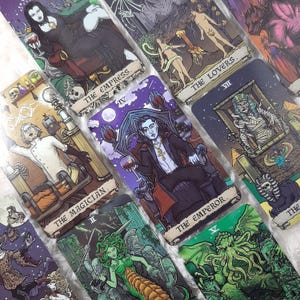 Intuitive Tarot Bookmark & Half‑Sheet Reading – Laminated Card from Your Chosen Deck Terror Tarot
