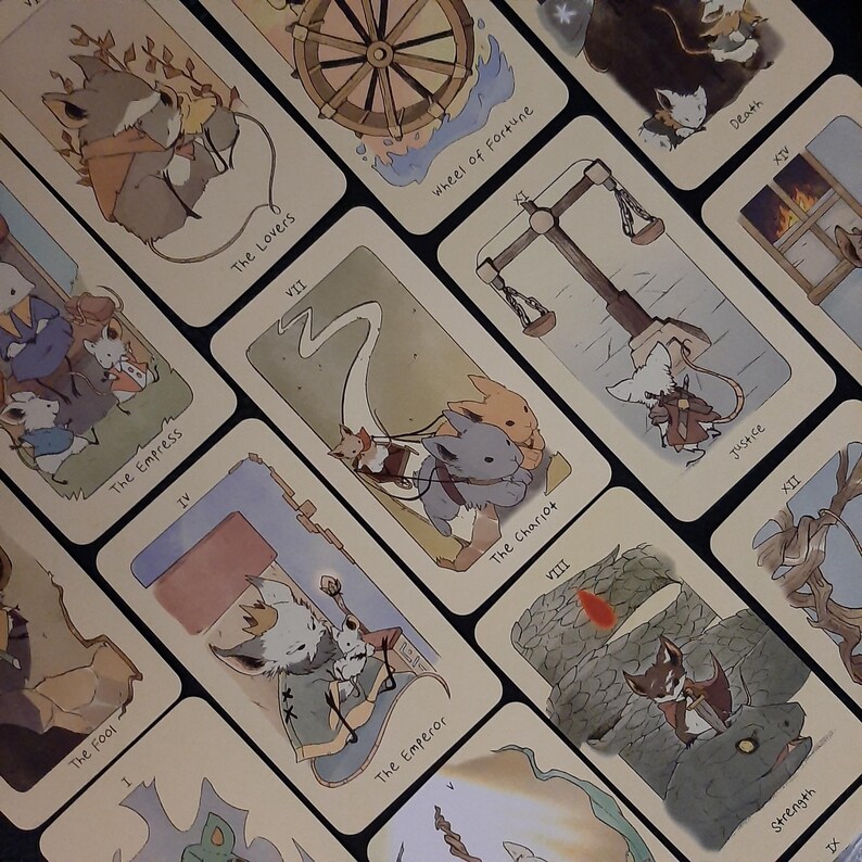 Intuitive Tarot Bookmark & Half‑Sheet Reading – Laminated Card from Your Chosen Deck Bimit