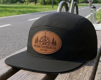 Richardson 217 Camper Cap | Custom Leatherette Patch Outdoor Hat (UPF 50+) Bulk Hats