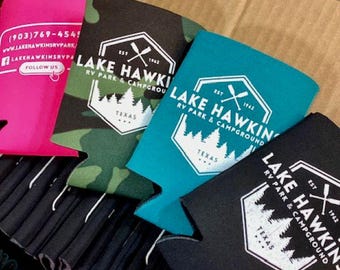 Custom Printed Foam Can Coolie: Corporate Swag, Single-Color Design