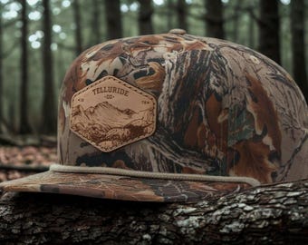 Richardson 256P Camo Rope Hat | Retro "Gramps" Profile 5-Panel Duck Cap Bulk Hats