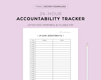 24-Hour Accountability Tracker Sheet