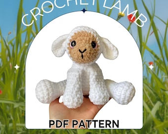 Crochet Lamb Pattern | Easter Lamb Plushy | Cute Amigurumi Sheep
