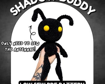 Patrón de ganchillo de Shadow Buddy / PDF / Adorable peluche amigurumi de videojuego