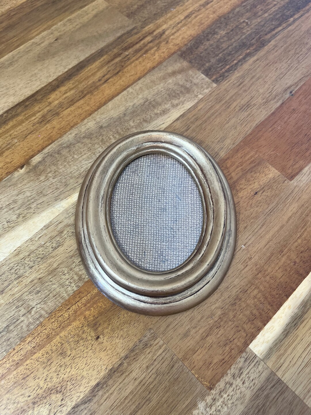 Vintage Oval Gold Small Frame Wall Decor Shabby Chic Decor Maximalist