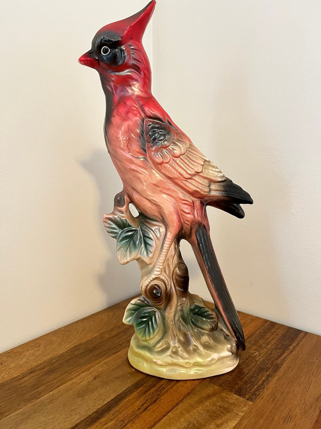 Vintage Ceramic Cardinal, Bird Decor, Vintage Decor Etsy