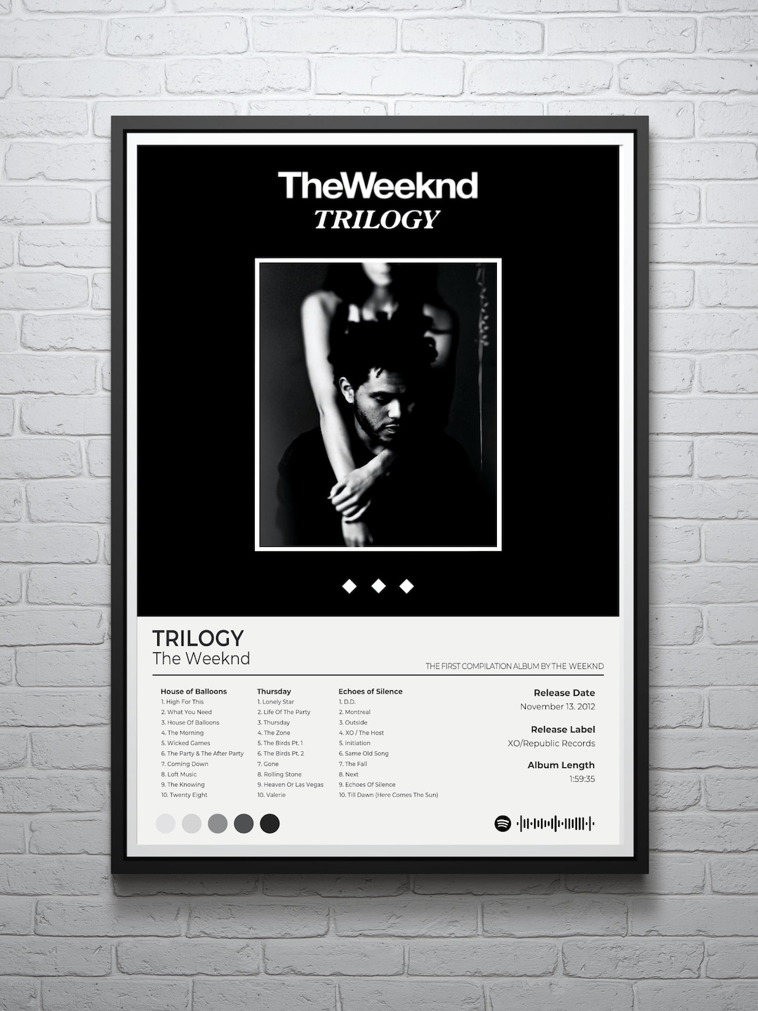 The Weeknd' Poster, picture, metal print, paint by Memories Poster