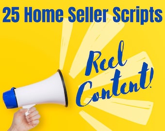 Reels de marketing inmobiliario/guiones de TikTok/YouTube para vendedores de viviendas