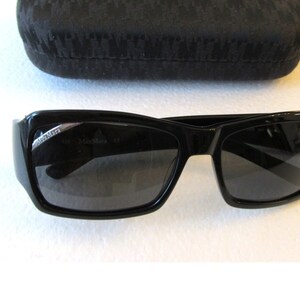 vintage Maxmara old 90s y2k サングラス　BLACK Vintage Black Rectangle Y2K Sunglasses For Women Men Luxury