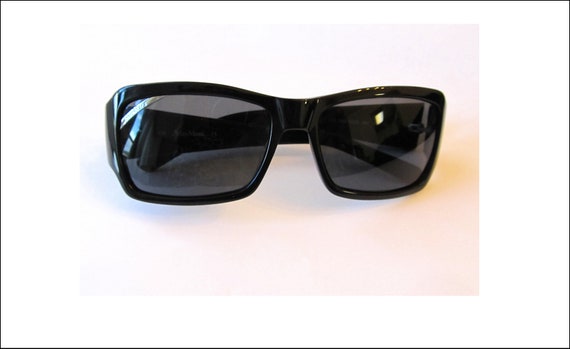 Max Mara Designer Sunglasses + Case, Rectangular,… - image 1