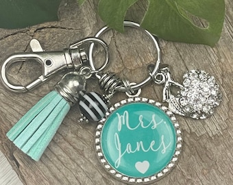 Llavero personalizado para profesor, regalo personalizado para profesor, regalo de agradecimiento para profesor, llavero personalizado, regalo con nombre personalizado para profesor, regalo para profesor