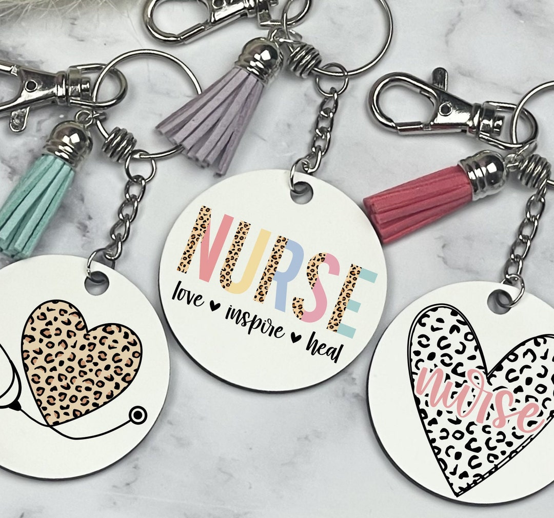 Nurse Graduation Keychain, Sublimation Keychain, Nurse Gift, Custom RN ...