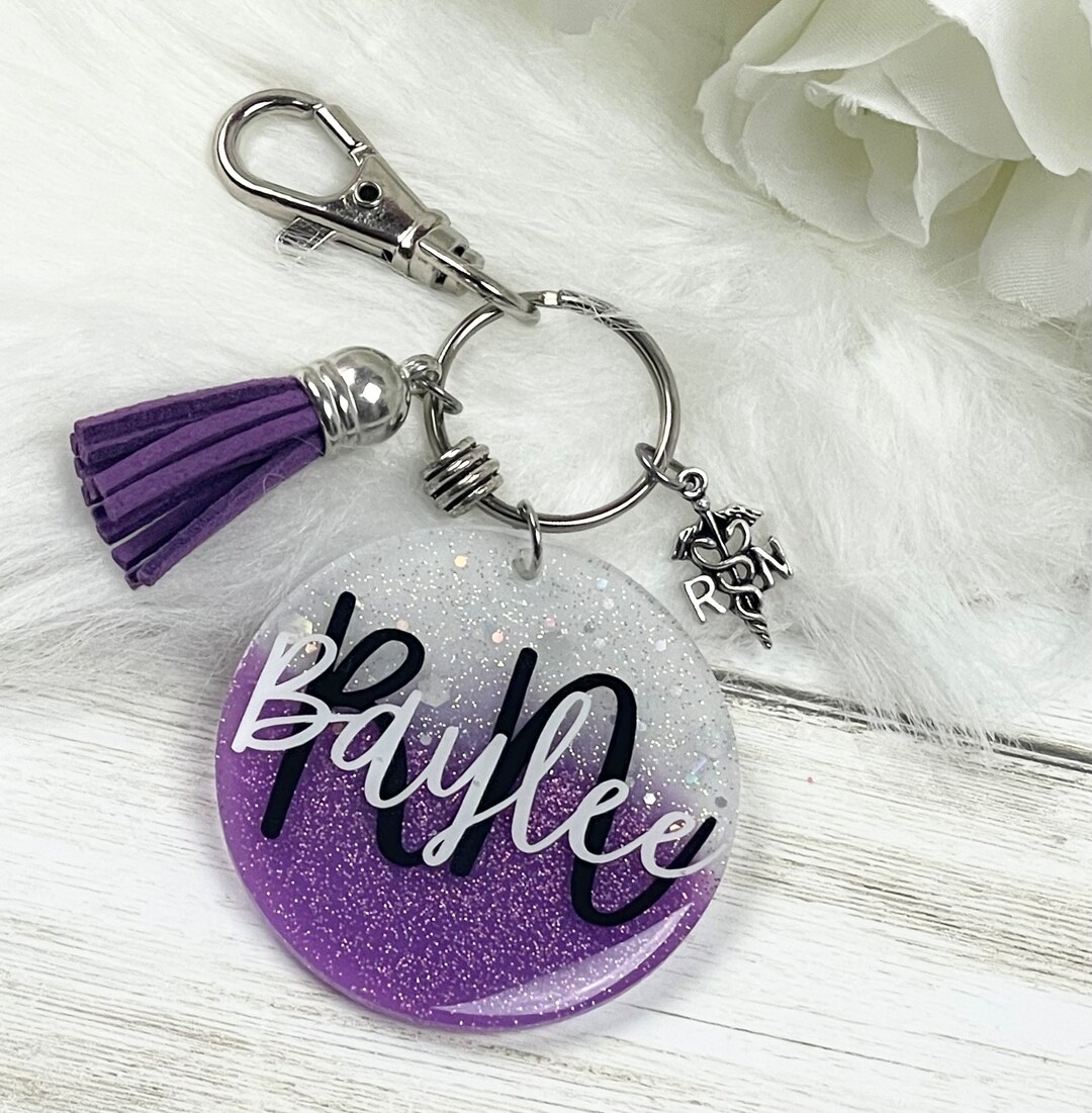 Personalized Nurse Keychain, Nurse Week Gift, Gift for Nurse, Nursing