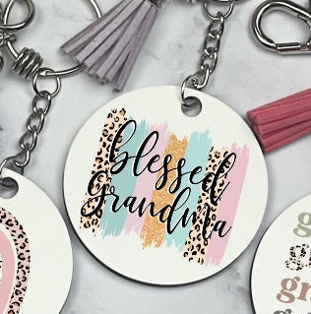 Custom Grandma Gifts, Grandma Keychain, Personalized Nana Gift