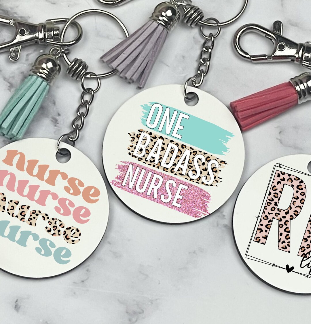 Nurse Graduation Keychain, Sublimation Keychain, Nurse Gift, Custom RN ...