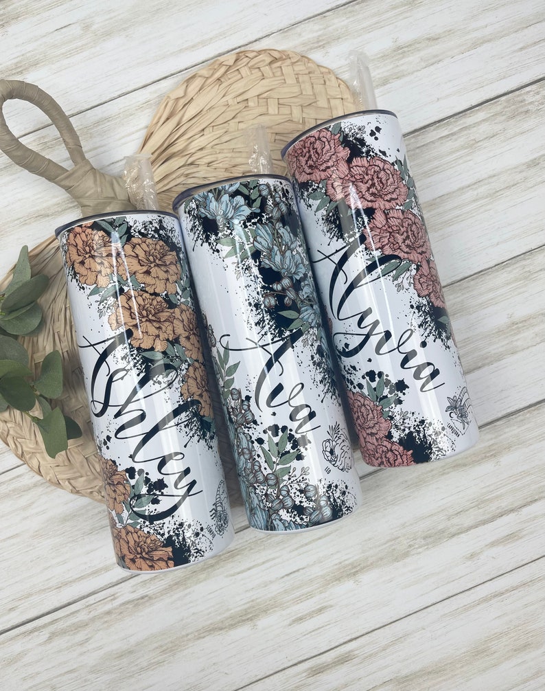 Personalized Birth Flower Month Gift Birth Month Flower Etsy