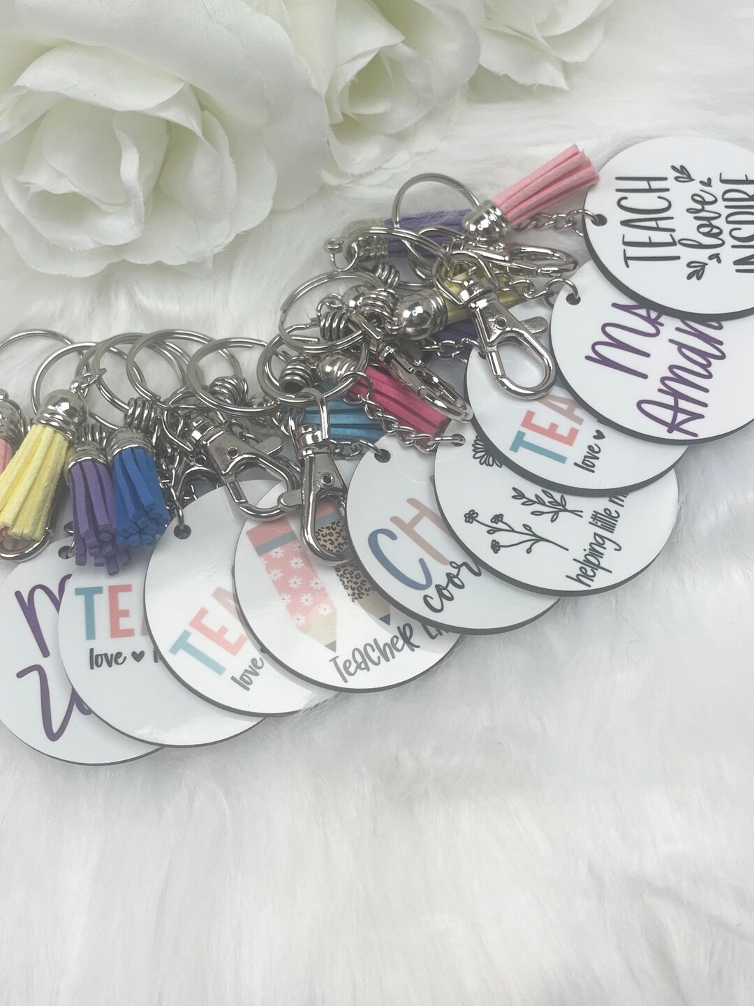 Teacher Gift, Keychains, Teacher Keychain, Custom Teacher Keychain