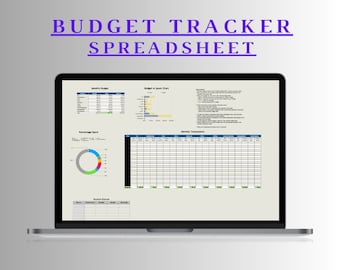 Hoja de cálculo de presupuesto mensual de Año Nuevo: Plantilla de ingresos y gastos personales (descarga digital)