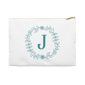 Personalized Makeup Bag, Custom Monogram Makeup Bag, Monogrammed Makeup bag, Bridesmaid Gift, Bridal Party Gifts, monogram clutch image 5