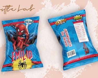 Chips Bags, Spiderman, Kids Birthday, Template Printable, Birthday Party, Cumpleaños, Fiesta Infantil