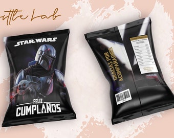 Chips Bags, Mandalorian, Star Wars, Kids Birthday, Template Printable, Birthday Party, Cumpleaños, Fiesta Infantil