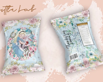 Chips Bags, Alicia en el País de las Maravillas, Alice in Wonderland, Birthday, Template Printable, Birthday Party, Cumpleaños, Fiesta Niños