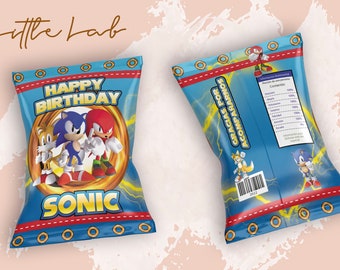 Chips Bags, Sonic, Kids Birthday, Template Printable, Birthday Party, Cumpleaños, Fiesta Infantil