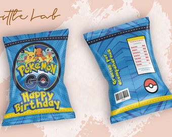 Chips Bags, Pokemón, Kids Birthday, Template Printable, Birthday Party, Cumpleaños, Fiesta Infantil