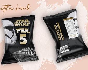Chips Bags, Kids Birthday, Template Printable, Birthday Party, Cumpleaños, Fiesta Infantil, Star Wars, Stormtrooper