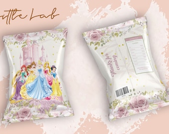 Chips Bags, Princesas, Kids Birthday, Template Printable, Birthday Party, Cumpleaños, Fiesta Infantil