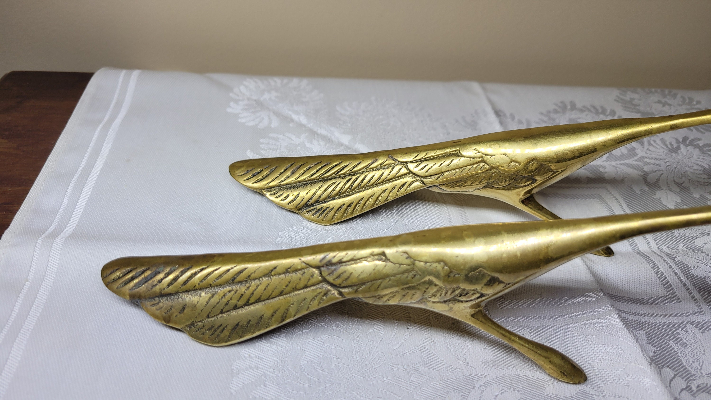 2 Vintage Brass Roadrunner Figurines Made in Korea Etsy