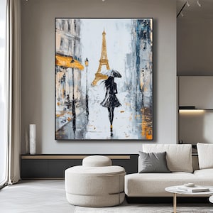 Abstract Eiffel Tower Wall Art Watercolor Paris Wall Art Paris Poster France Decor Living Room Art Parisian Wall Art Instant Download Gift