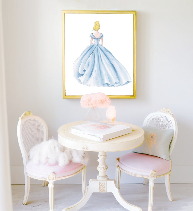 Cinderella Prints Princess Prints Princess Wall Art Etsy