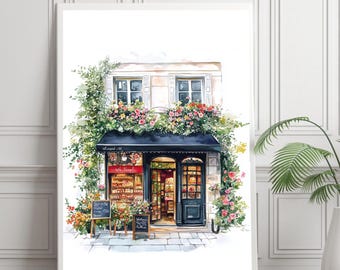 Paris Wall Art Vintage Café Poster Parisian Wall Art Kitchen Wall Art Printable Cafe Decor Bistro Wall Art Paris Poster Instant Download