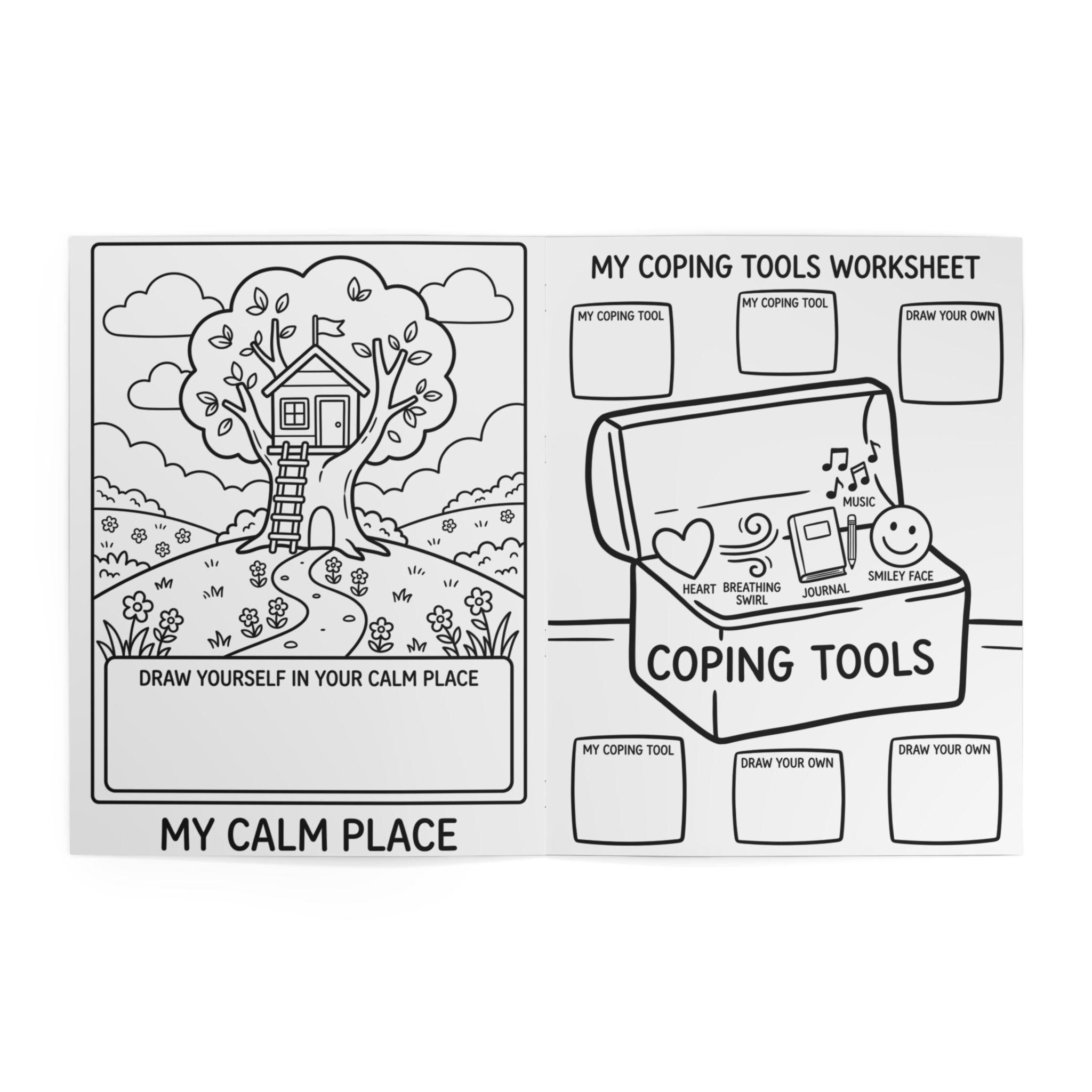 Social Emotional Learning Coloring Book for Kids, Feelings and Coping ...