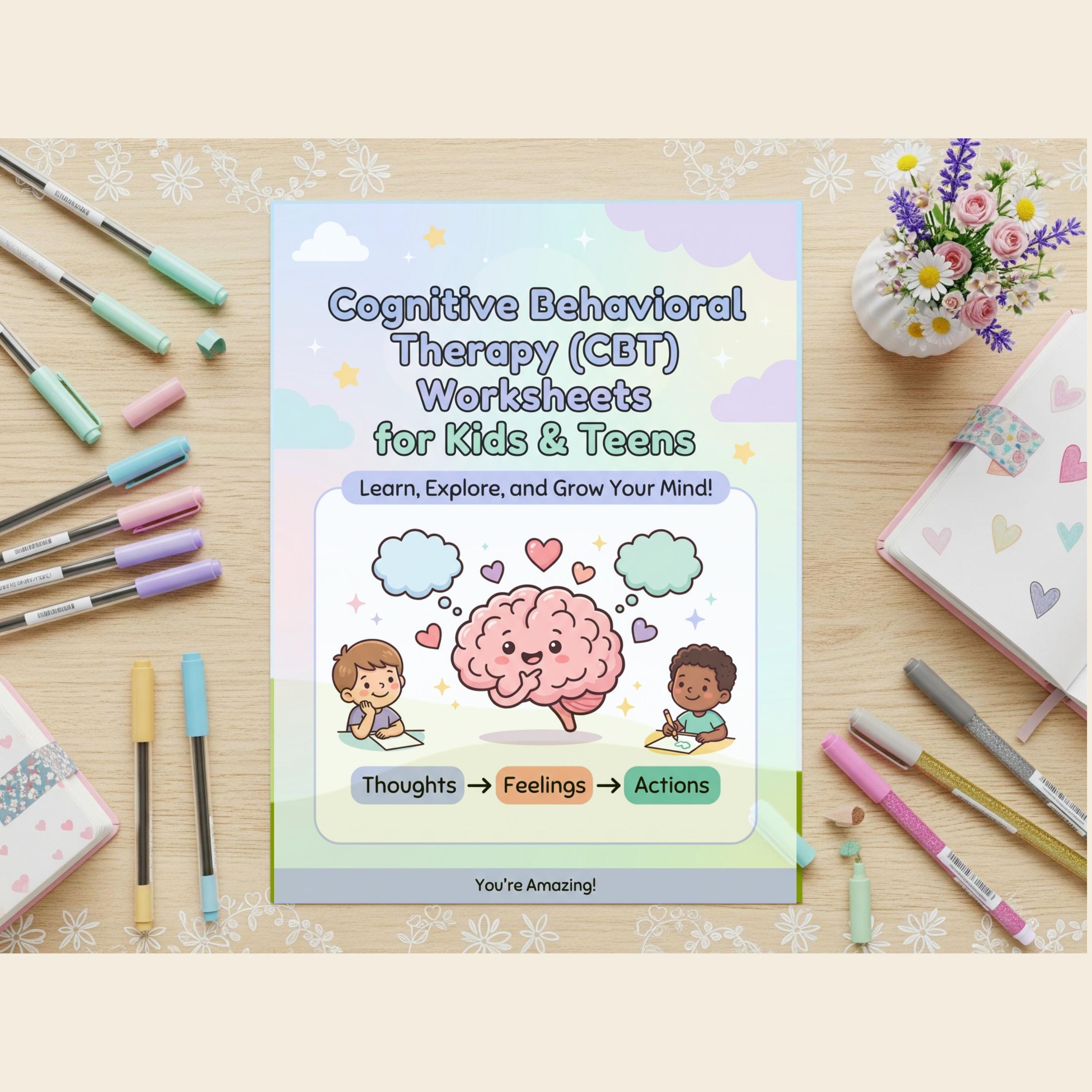 CBT Worksheets for Kids & Teens | Cognitive Behavioral Therapy ...