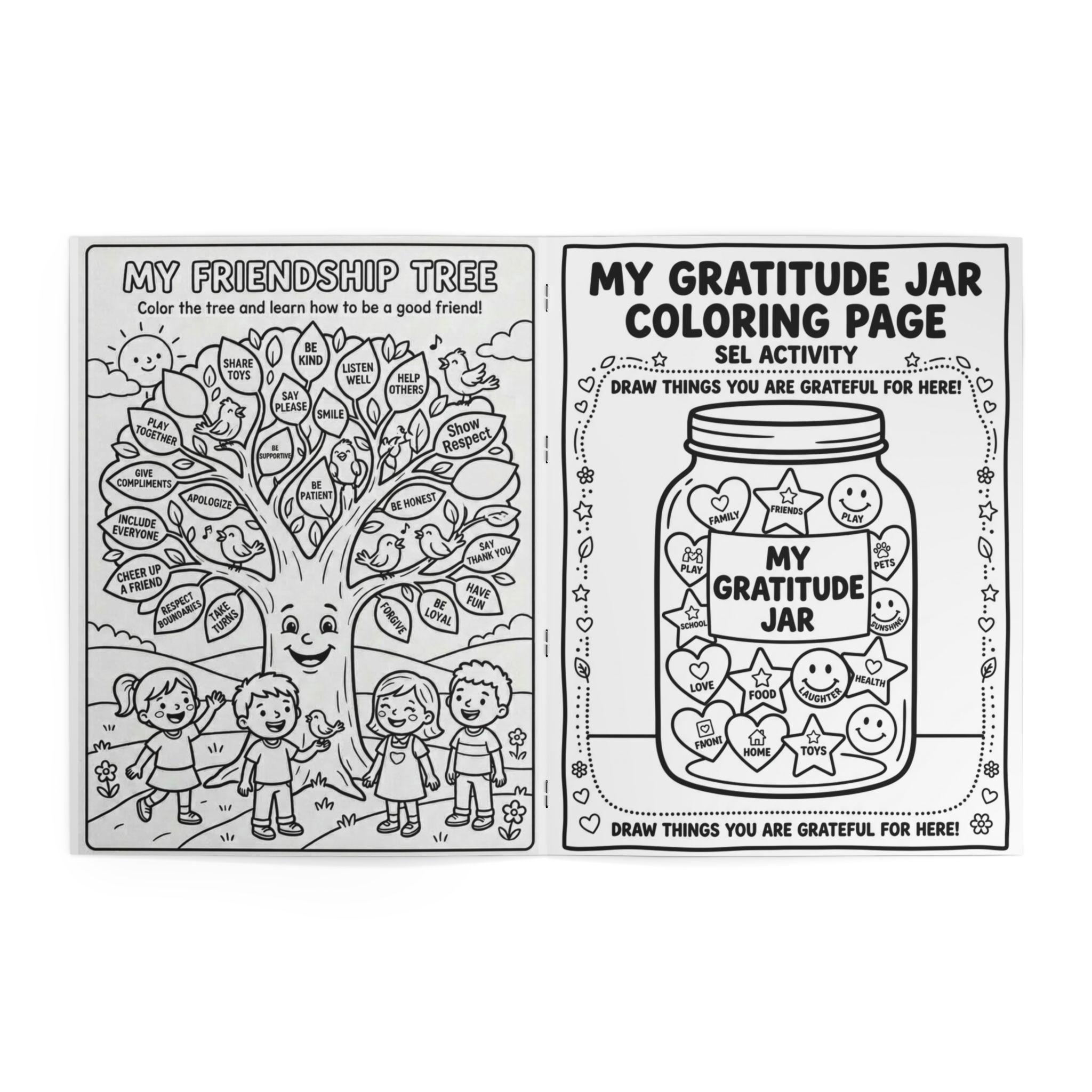 Social Emotional Learning Coloring Book for Kids, Feelings and Coping ...
