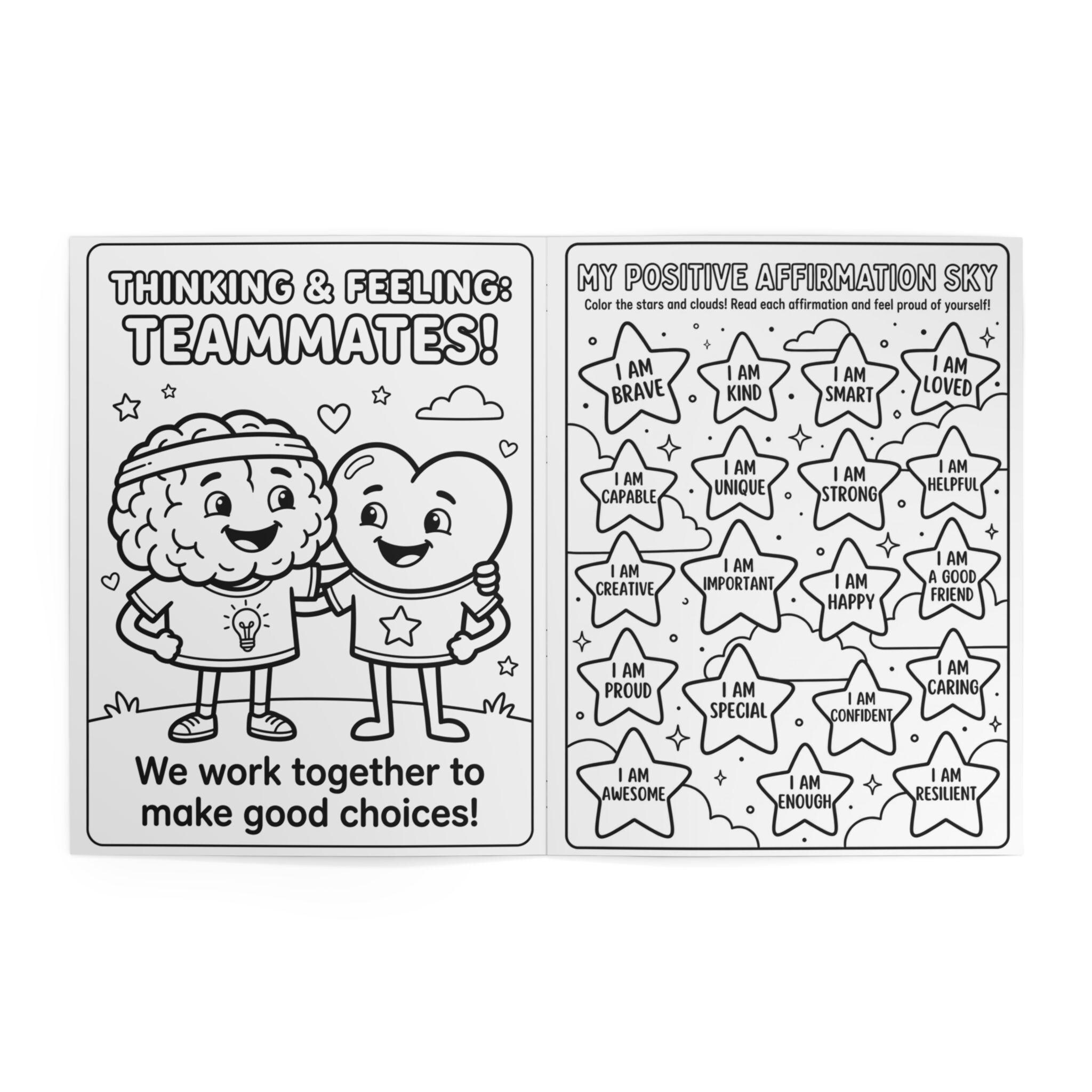 Social Emotional Learning Coloring Book for Kids, Feelings and Coping ...