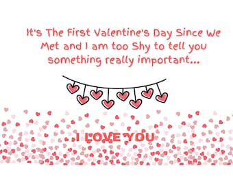 Valentine Card New Relationship Dating New Romance Card Valentines Card for Her  Valentine's Day Card for Him Instant Download Printable