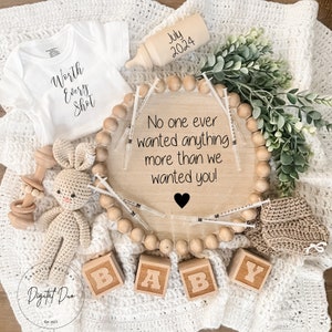 IVF Pregnancy Announcement Digital, ivf baby announcement, nuetral Pregnancy Reveal, Love & Science, Worth every shot, IVF pregnancy