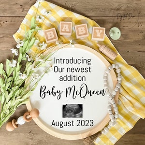 Summer Pregnancy Announcement, Baby Announcement, gender neutral announcement, simple baby Announcement, BABY REVEAL, spring baby reveal