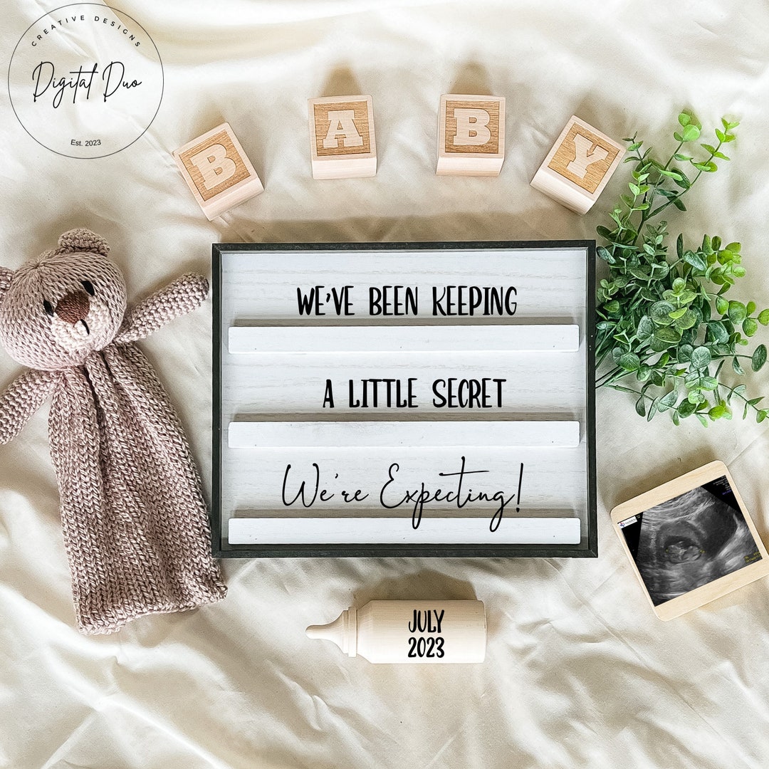 Gender Neutral Baby Announcement, Digital Pregnancy Announcement
