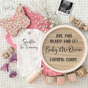 Taylor Baby Announcement Digital, Swift Eras Themed Baby Reveal ,Social Media swift announcement Template, Girl Baby Announcement its a girl