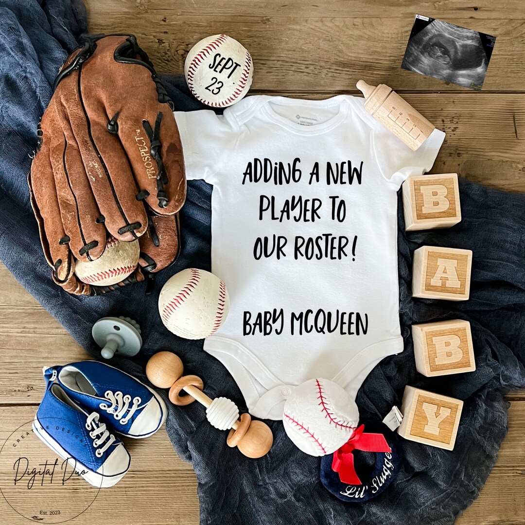 Baseball Pregnancy Announcement Sports Pregnancy Announcement Etsy